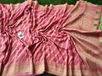 Banarasi georgette sarees with heavy weaving (7)