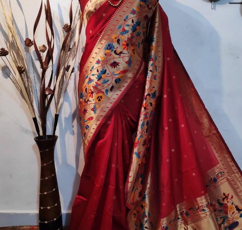 Banarasi soft silk paithani sarees (4)