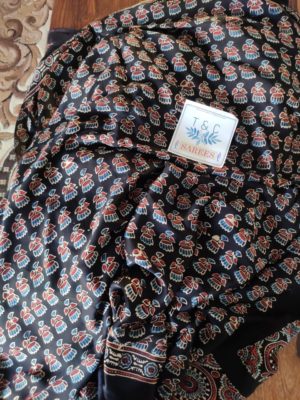 Beautiful ajrakh print sarees (22)
