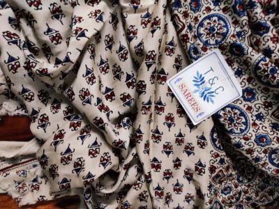 Beautiful ajrakh print sarees (6)