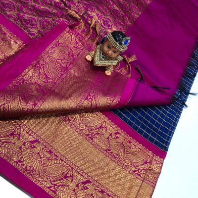 Chanderi kanchi kuppadam sarees bwith blouse (10)