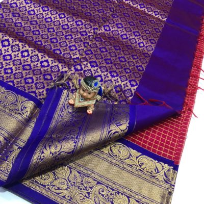 Chanderi kanchi kuppadam sarees bwith blouse (16)