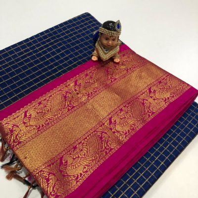 Chanderi kanchi kuppadam sarees bwith blouse (7)