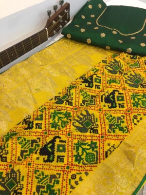 Designer moonga banaras patola silk sarees (1)