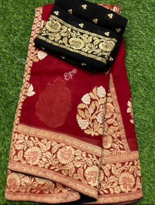 Exclusive collection of pure georgette sarees (4)