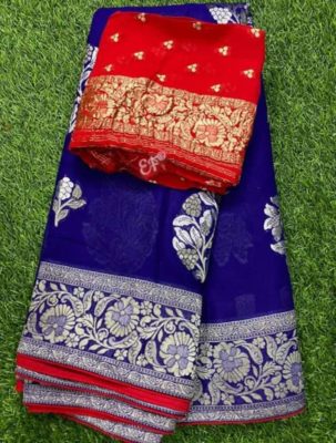 Exclusive collection of pure georgette sarees (8)