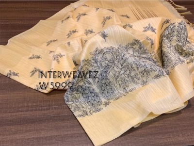Exclusive matka blends with embroided sarees (15)