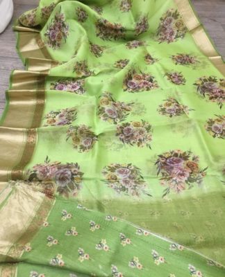 Exclusive new design kora printed sarees (10)