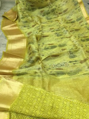 Exclusive new design kora printed sarees (11)