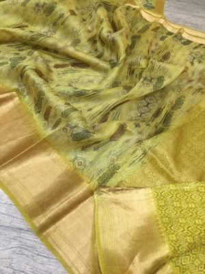 Exclusive new design kora printed sarees (12)