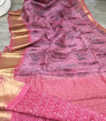 Exclusive new design kora printed sarees (22)