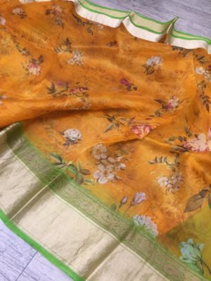 Exclusive new design kora printed sarees (23)