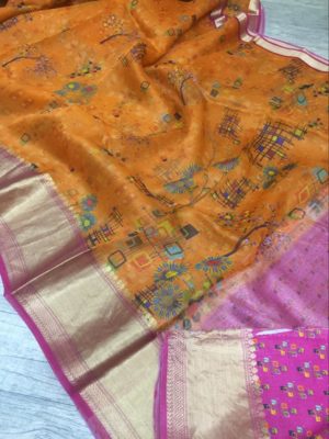 Exclusive new design kora printed sarees (26)