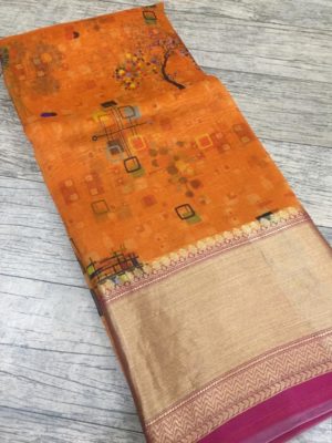 Exclusive new design kora printed sarees (27)