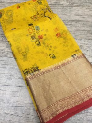 Exclusive new design kora printed sarees (9)