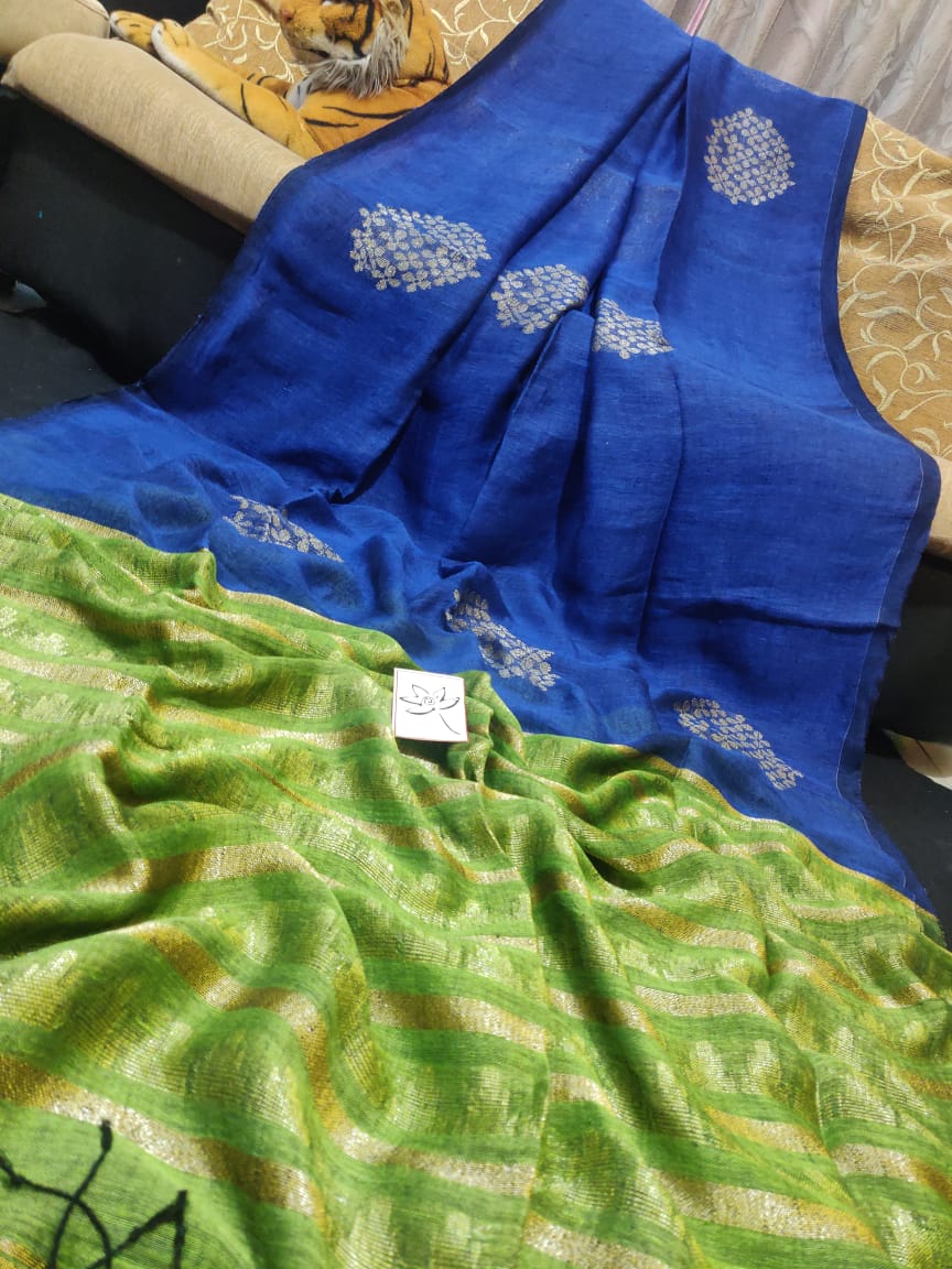 Exclusive new design of linen sarees | siri designers