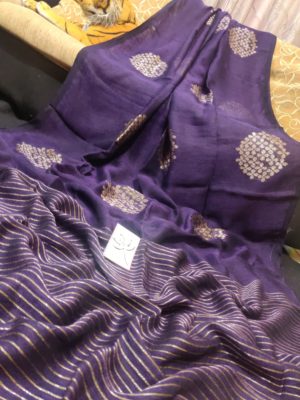 Exclusive new design of linen sarees (7)