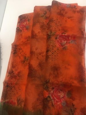 Exclusive organza designer sarees with blouse (2)