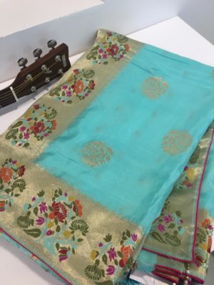Exclusive pure munga sarees with blouse (8)