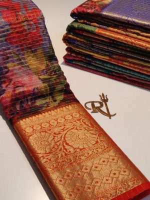 Exclusive pure organza printed sarees (1)