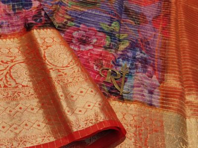 Exclusive pure organza printed sarees (10)