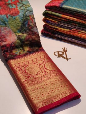 Exclusive pure organza printed sarees (18)