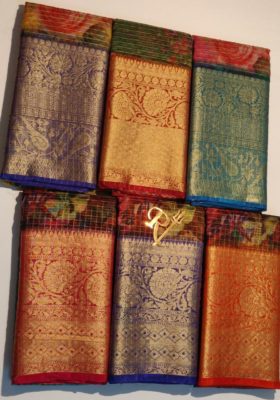 Exclusive pure organza printed sarees (20)