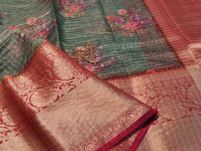 Exclusive pure organza printed sarees (5)