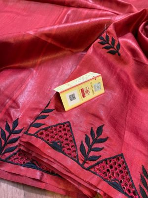 Exclusive silk hand cut work sarees with blouse (12)