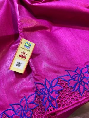 Exclusive silk hand cut work sarees with blouse (14)