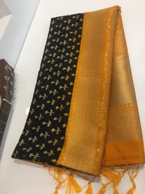 Fancy designer jute silk sarees (2)