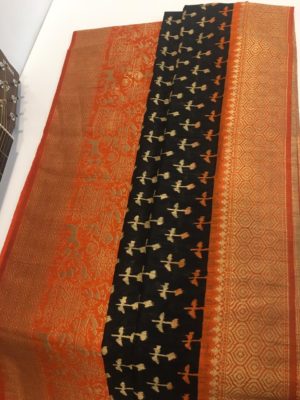 Fancy designer jute silk sarees (5)