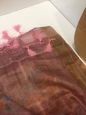Fancy kora antique tissue printed sarees (26)
