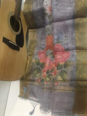 Fancy kora antique tissue printed sarees (30)
