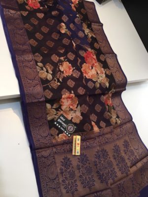 Handloom chanderi digital printed sarees (2)