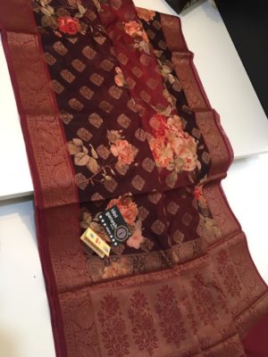 Handloom chanderi digital printed sarees (5)