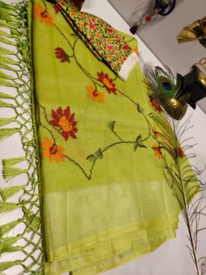 Kota sarees with allover embroidary (2)