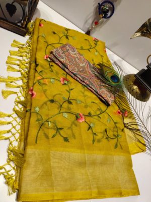 Kota sarees with allover embroidary (6)