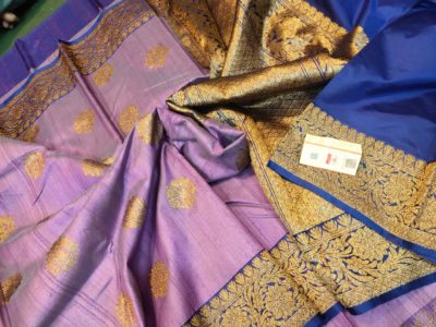Latest banarasi tussar sarees with blouse (26)