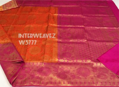 Latest kubera pattu sarees with contrast blouse (11)