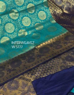 Latest kubera pattu sarees with contrast blouse (16)