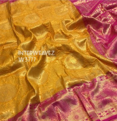 Latest kubera pattu sarees with contrast blouse (17)