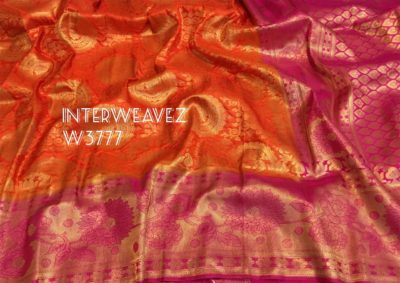 Latest kubera pattu sarees with contrast blouse (4)