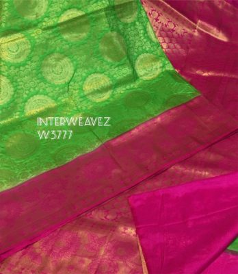 Latest kubera pattu sarees with contrast blouse (5)