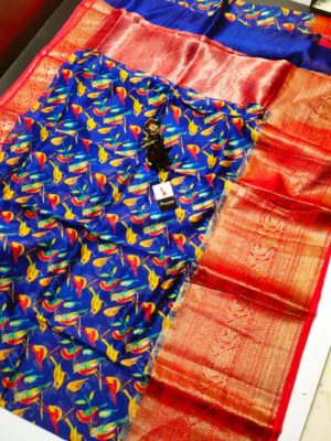 Latest maheshwari silk sarees with blouse (10)
