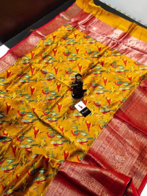Latest maheshwari silk sarees with blouse (4)
