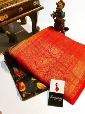 Latest maheshwari silk sarees with blouse (5)