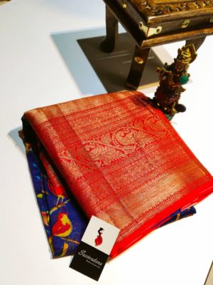 Latest maheshwari silk sarees with blouse (8)