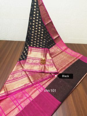 Latest mercidised silk zari soft chanderi sarees (10)