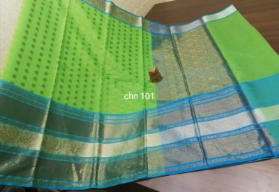 Latest mercidised silk zari soft chanderi sarees (14)